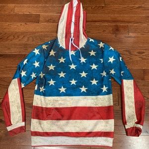 American flag sweatshirt